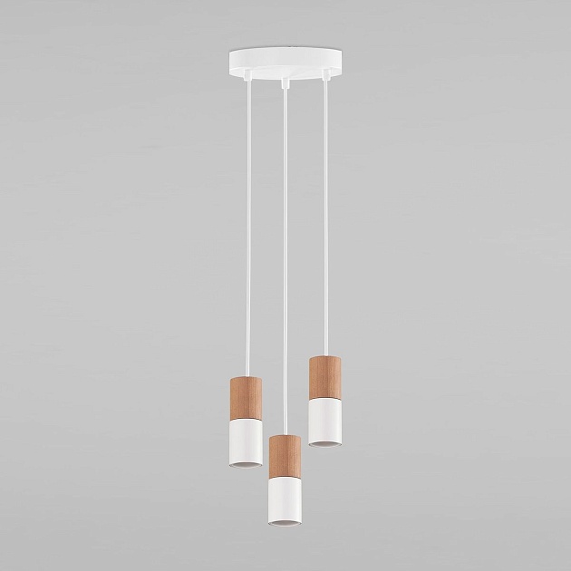 Подвесная люстра TK Lighting 6306 Elit White Wood изображение 1 Подвесная люстра TK Lighting 6306 Elit White Wood Фото № 1