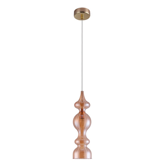 Подвесной светильник Crystal Lux Iris SP1 A Amber Фото № 1