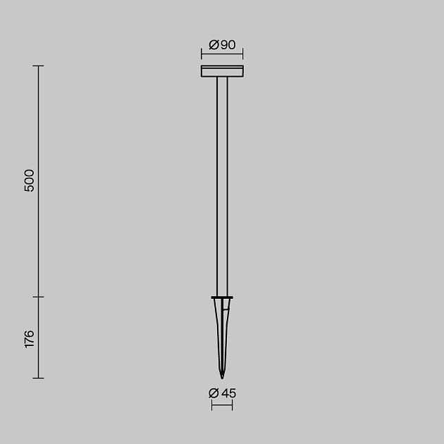 Ландшафтный светильник Maytoni Outdoor O503FL-L4B3K1 изображение 2 Ландшафтный светильник Maytoni Outdoor O503FL-L4B3K1 Фото № 2
