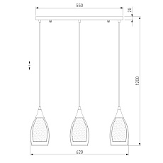 Подвесной светильник Eurosvet Cosmic 50285/3 золото 2