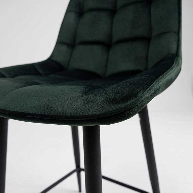 Полубарный стул AksHome Linx темно-зеленый, велюр 86208 изображение 4 Полубарный стул AksHome Linx темно-зеленый, велюр 86208 Фото № 4
