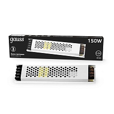 Блок питания Gauss 150W 12V IP20 ультратонкий 202001150 2