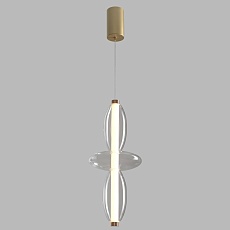 Подвесной светодиодный светильник Crystal Lux Quasar SP14W Led Transparent 5