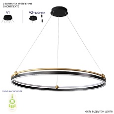 Подвесной светодиодный светильник Crystal Lux Fernando SP88W Led Black/Gold 4