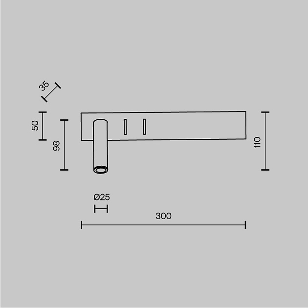 Настенный светодиодный светильник Maytoni Comodo C031WL-L8B3K изображение 6 Настенный светодиодный светильник Maytoni Comodo C031WL-L8B3K Фото № 6