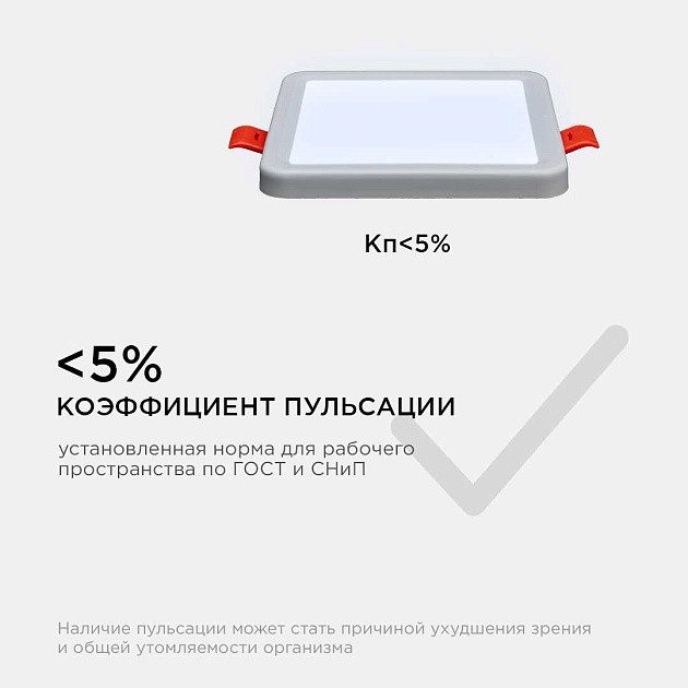 Встраиваемая светодиодная панель OGM LP-15 изображение 12 Встраиваемая светодиодная панель OGM LP-15 Фото № 12