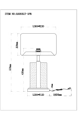 Настольная лампа Arte Lamp Varum A5055LT-1PB 1