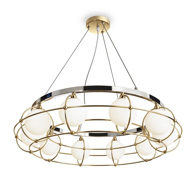 Подвесная люстра Maytoni Carcass MOD312PL-10GCH Фото № 1