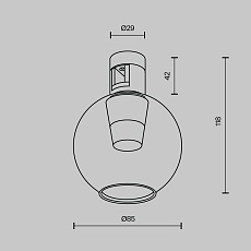 Трековый светильник Maytoni Technical TR148-1-3W4K-PT 2