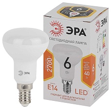 Лампа светодиодная ЭРА LED R50-6W-827-E14 Б0056751 2