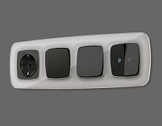 Лицевая панель розетки AMBRELLA VOLT OP8070 1