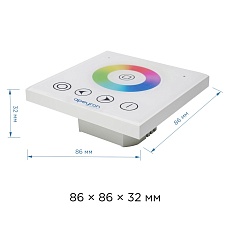 Контроллер встраиваемый RGB Apeyron 12/24V 04-09 2