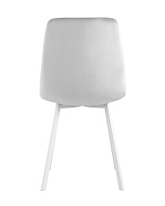 Кухонный стул Stool Group Chilly велюр серебристый (ножки белые) OS-2011 HLR-14 wl 4