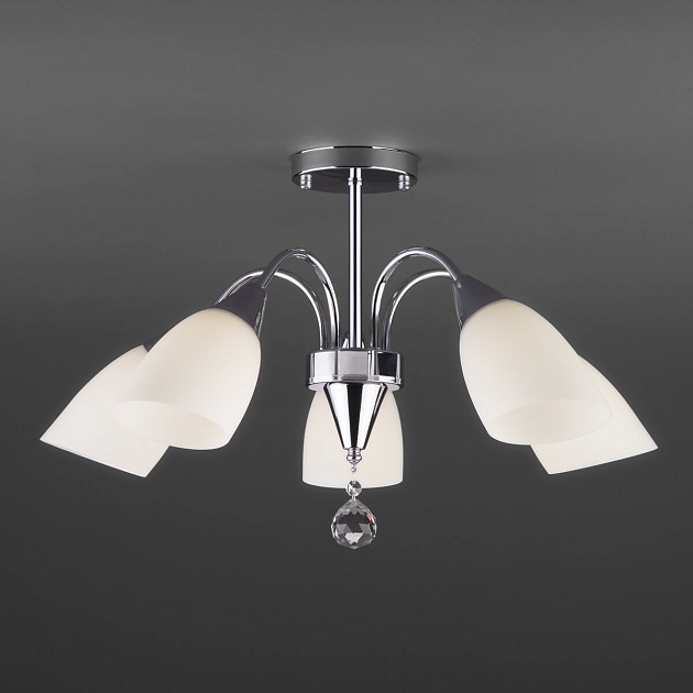 Потолочная люстра Eurosvet 30149/5 хром Фото № 3