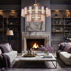 Подвесная люстра Fluorite Inverno Rose FL1090-24P 1