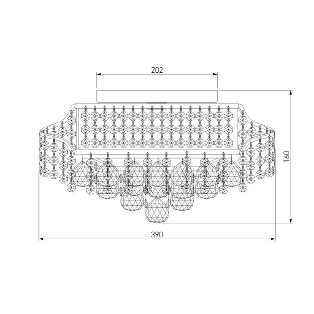 Потолочная люстра Eurosvet 16017/6 золото Strotskis Фото № 2