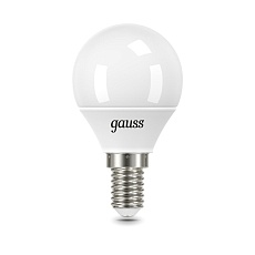 Лампа светодиодная Gauss E14 9.5W 6500K матовая 105101310 3
