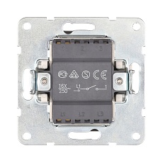 Выключатель LK Studio 1-кл.(схема 1) 16 A, 250 B (черный бархат) LK60 860108-1 1