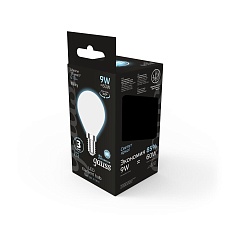 Лампа светодиодная филаментная Gauss E14 9W 4100К матовая 105201209 5