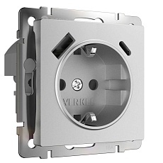 Розетка Werkel серебряный матовый W1171765 4690389195600 1