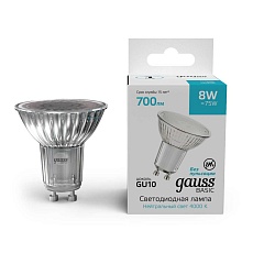 Лампа светодиодная Gauss Basic GU10 8W 4000K матовая 10106282 3
