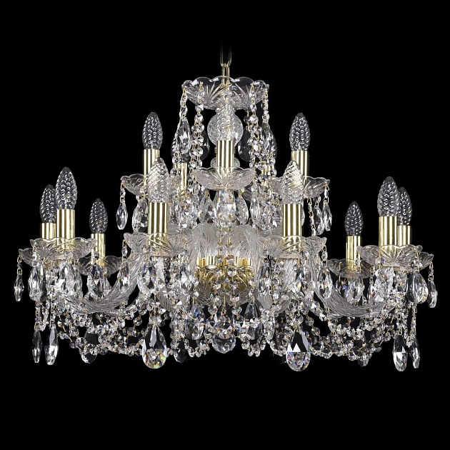 Подвесная люстра Bohemia Ivele 1402/10+5/240 G Фото № 1