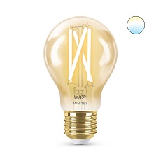 Лампа светодиодная филаментная диммируемая WiZ E27 7W 2700-6500K золотая Wi-Fi BLE50WA60E27920-50Amb1PF/6 929003017401 4