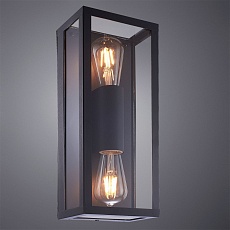 Уличный настенный светильник Arte Lamp Belfast A4569AL-2BK 1