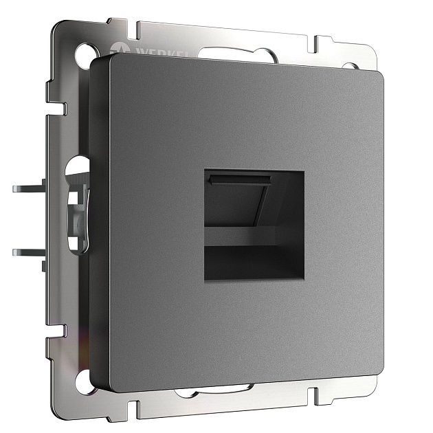 Розетка Ethernet RJ-45 Werkel графит W1181064 4690389194474 Фото № 1