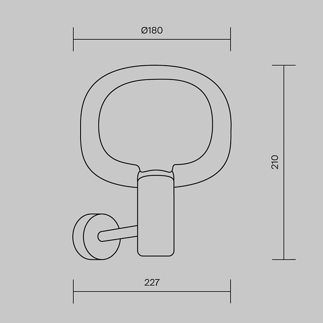 Бра Maytoni Vision MOD411WL-01G Фото № 2