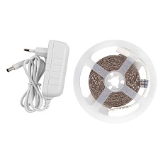 Лента светодиодная General GLS-2835-60-4.8-12-IP20-PRO-3-5-KIT готовый комплект 5м с адаптером