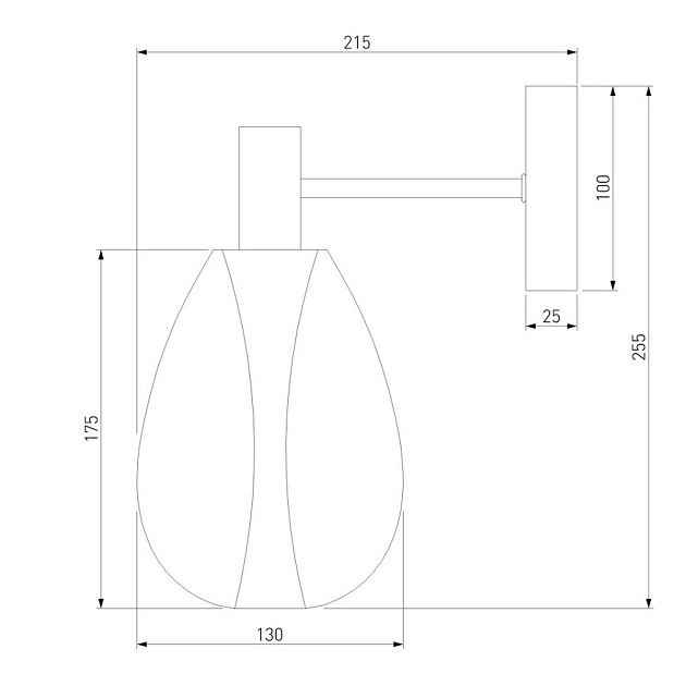 Бра Eurosvet Magma 60175/1 латунь изображение 2 Бра Eurosvet Magma 60175/1 латунь Фото № 2