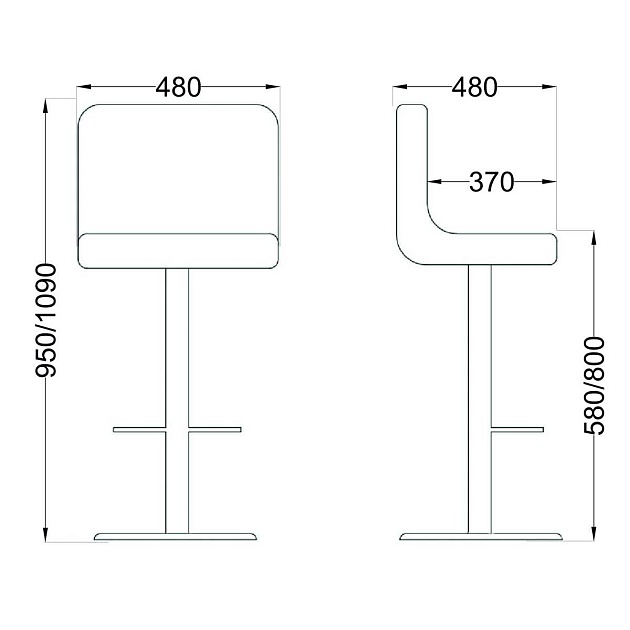 Барный стул AksHome Logos красный, экокожа 27630 изображение 2 Барный стул AksHome Logos красный, экокожа 27630 Фото № 2