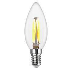 Лампа светодиодная филаментная REV С37 E14 7W 2700K DECO Premium теплый свет свеча 32486 7 1