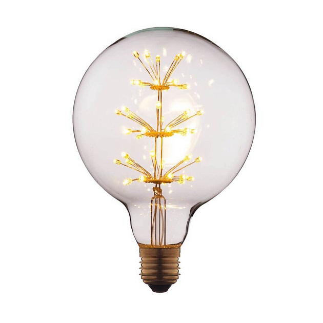 Лампа светодиодная филаментная E27 3W прозрачная G12547LED Фото № 1