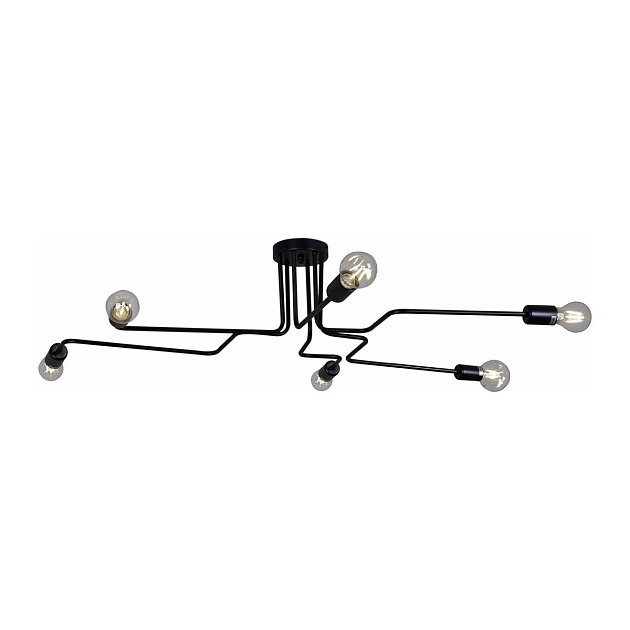 Потолочная люстра Illumico IL2000-6C-05 BK изображение 1 Потолочная люстра Illumico IL2000-6C-05 BK Фото № 1
