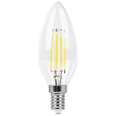 Лампа светодиодная филаментная Feron E14 11W 6400K прозрачная LB-713 38231 1