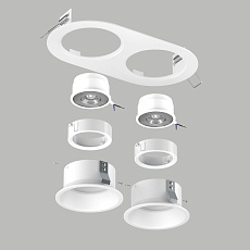 Комплект со светильником Lightstar Domino Round (214656+214606+214606+214006+214006) D6560606WMOD 2