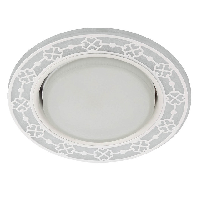Точечный светильник ЭРА с подсветкой DK LD28 WH/WH Б0037391 Фото № 1