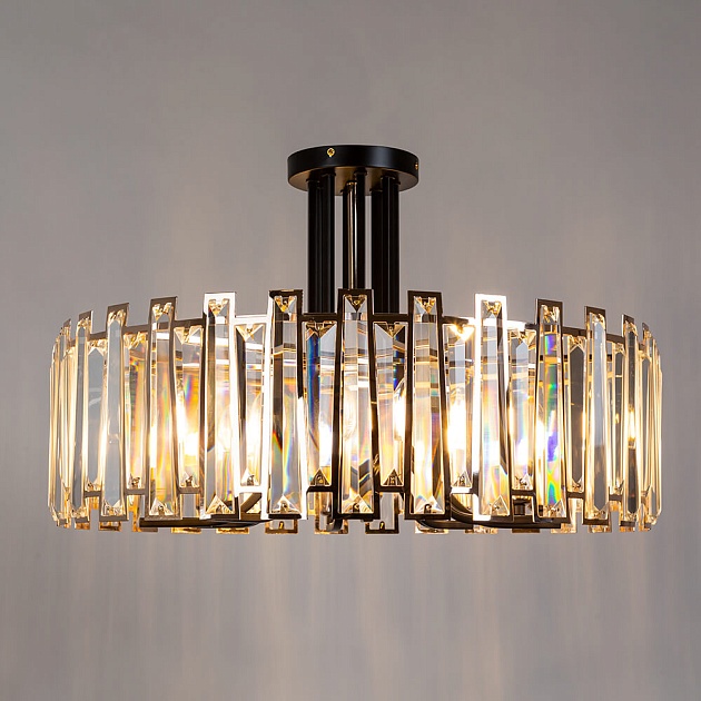 Потолочная люстра Arte Lamp Amber A1028PL-8BK изображение 3 Потолочная люстра Arte Lamp Amber A1028PL-8BK Фото № 3