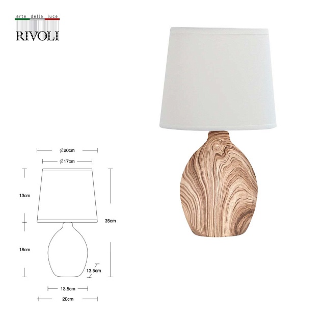 Настольная лампа Rivoli Chimera 7072-503 Б0057275 изображение 4 Настольная лампа Rivoli Chimera 7072-503 Б0057275 Фото № 4