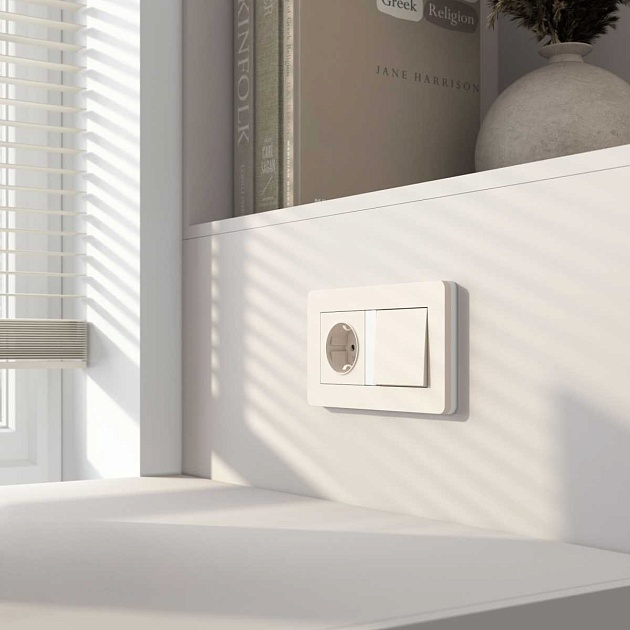 Кнопка звонка Werkel айвори матовый W1114562 4690389196195 Фото № 2