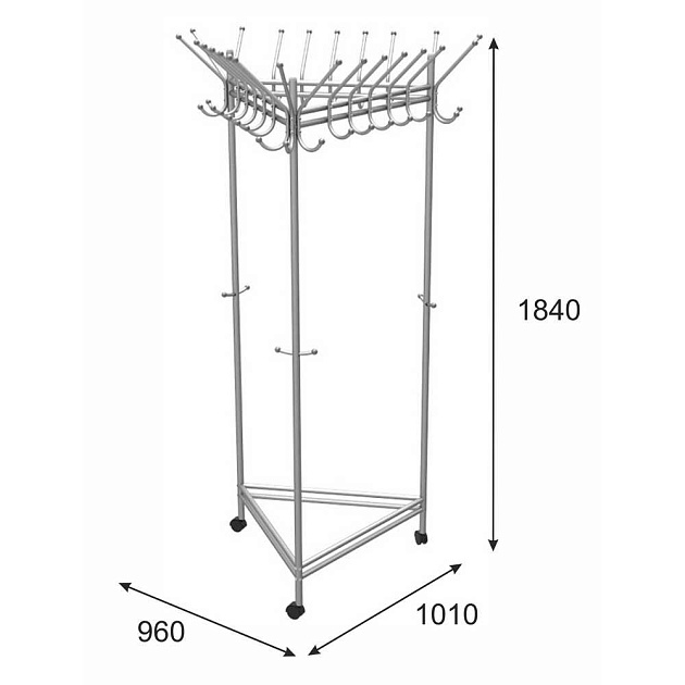 Гардеробная вешалка Мебелик Пико 21 000916 Фото № 3