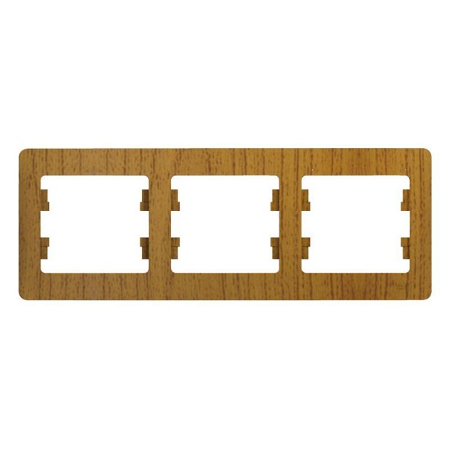 Рамка 3-постовая Systeme Electric Glossa дуб GSL000503 изображение 1 Рамка 3-постовая Systeme Electric Glossa дуб GSL000503 Фото № 1