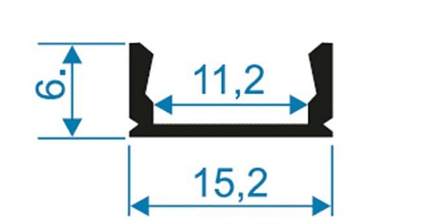 Профиль накладной с рассеивателем серебро 2м. Apeyron 08-01 Фото № 3