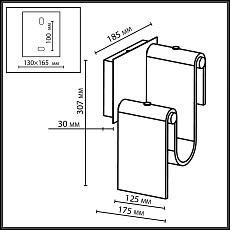 Настенный светодиодный светильник Odeon Light L-Vision Flow 5106/11WL 1