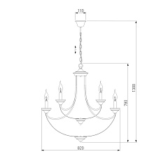 Подвесная люстра Eurosvet Lazzaro 60098/9 черный 1