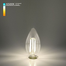 Лампа светодиодная филаментная Elektrostandard E14 9W 6500K прозрачная a056251 1