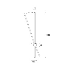 Настенный светильник Hesby Lighting Edge HSBL_0226 2