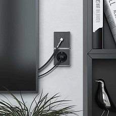 ТВ-розетка оконечная Werkel Gallant графит рифленый W5083004 4690389164736 1